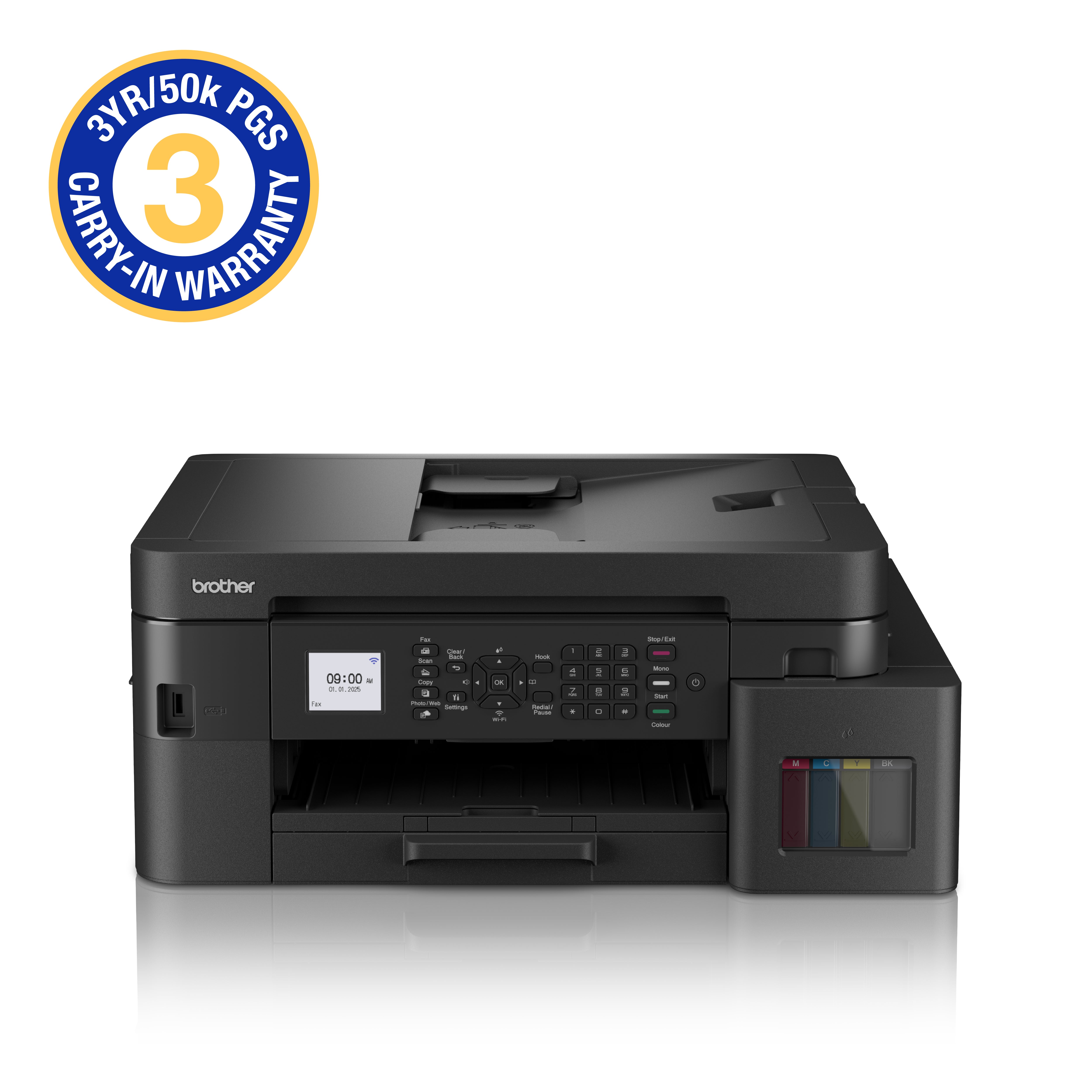 Brother MFC-T930DW Printer with 3 Year/50 000 Page Carry-in Warranty (USB cable not included)