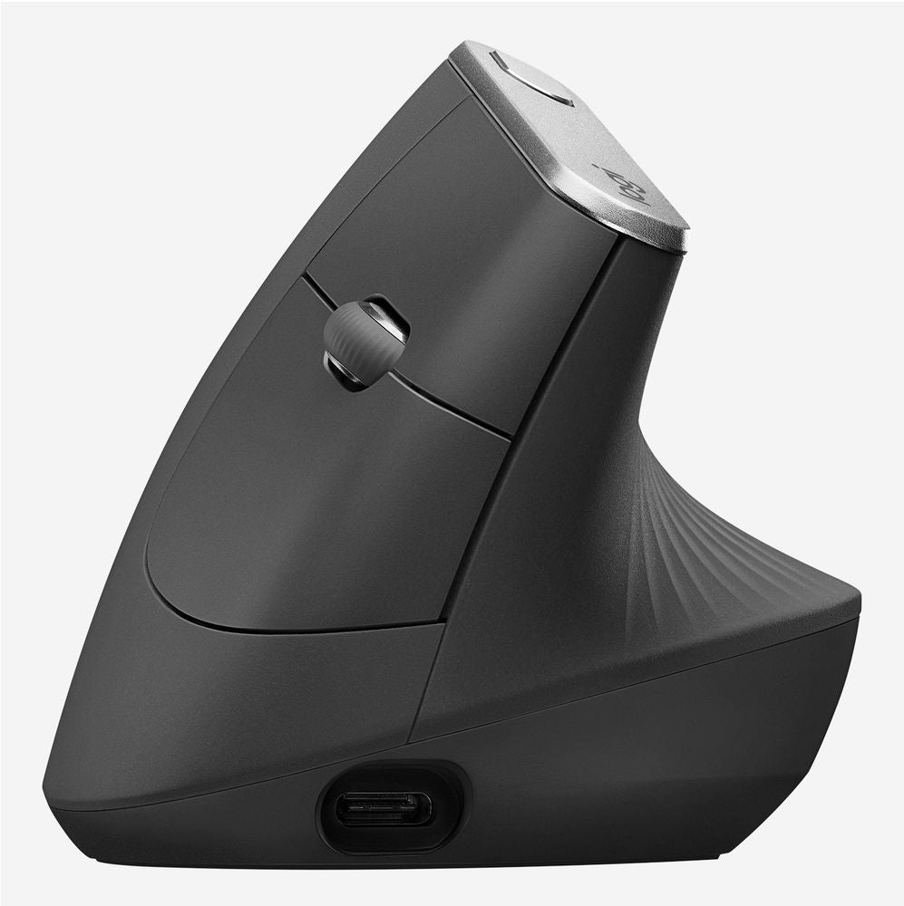 Logitech MX Vertical - Wireless Ergonomic mouse - Bluetooth - Silent - Graphite