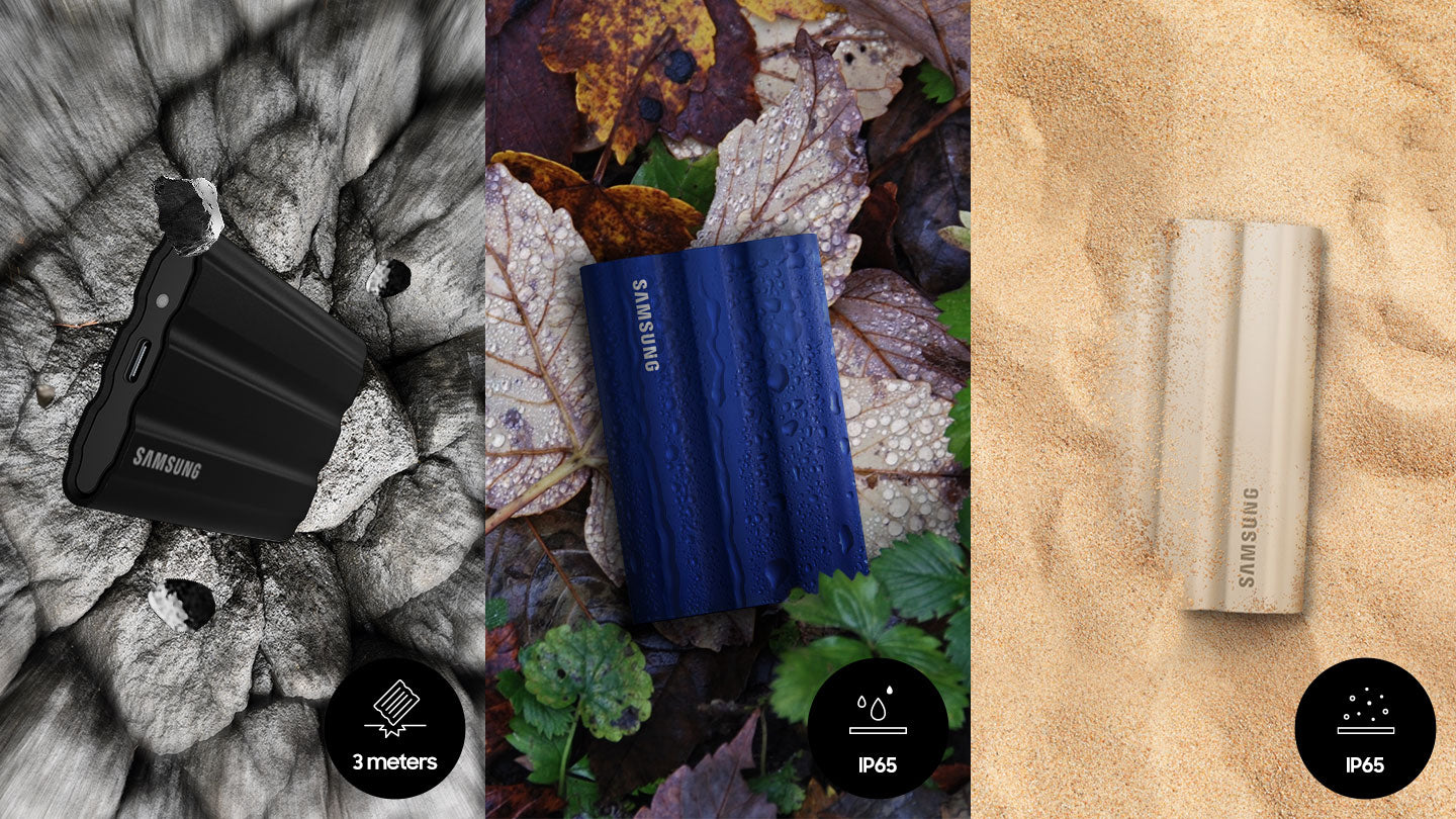 Samsung T7 Shield Portable SSD 4 TB/ Transfer speed up to 1050 MB/s/ USB 3.2 (Gen2 10Gbps) backwards compatible AES 256-bit hardware encryption Colour: Black