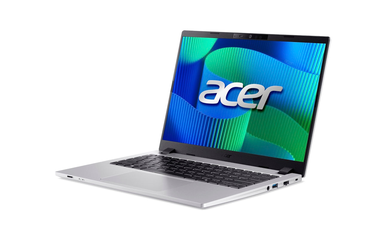 Acer TMP214-56-G2-TCO-563X 14" WUXGA IPS Intel Core Ultra 5 processor 225U 16 GB DDR5 1024GB PCIe NVMe SSD WIFI6E+BT FPR FHD IR Camera Micro SD card reader 53Wh Li-ion battery 65W TypeC adapter Window