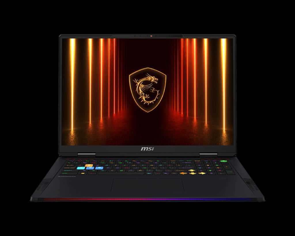 RAIDER 18 HX AI A2XWIG-265ZA / INTEL CORE ULTRA 9 285HX / DDR 5 64GB 6400MHz (2x 32GB) / 2TB NVME PCIE SSD (1x 2TB) / RTX 5080 GDDR7 16GB / 18" UHD+ (3840*2400) 120Hz MINILED / WINDOWS 11 HOME/ TITAN GAMING BACKPACK / CORE BLACK / 2 YEAR WARRANTY