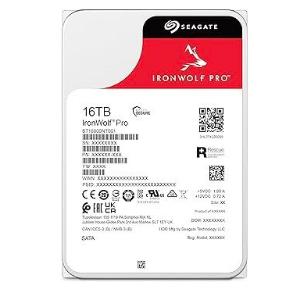 16TB Seagate IronWolf Pro, 3.5", 7200RPM, SATA-III (6Gb), 256MB Cache, Internal NAS HDD