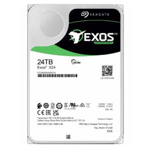 24TB Seagate EXOS, X24 Series, LFF 3.5", CMR, 7200RPM, SAS-3, 12Gbs, 512e/4Kn, HDD