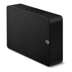10TB Seagate Expansion Desktop, USB-3 (5Gbps), Type-A (Black) External Hard Drive.