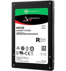 960GB Seagate IronWolf 110, 2.5", SATA 6Gbps, (Read: up to 560 MB/s, Write: up to 535 MB/s), Internal SSD