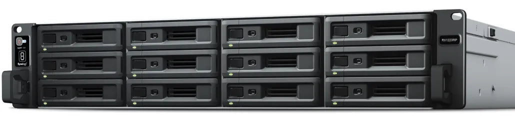 Synology RX1223RP, HDD/SSD enclosure, 2.5/3.5", Serial ATA, Hot-swap, Black