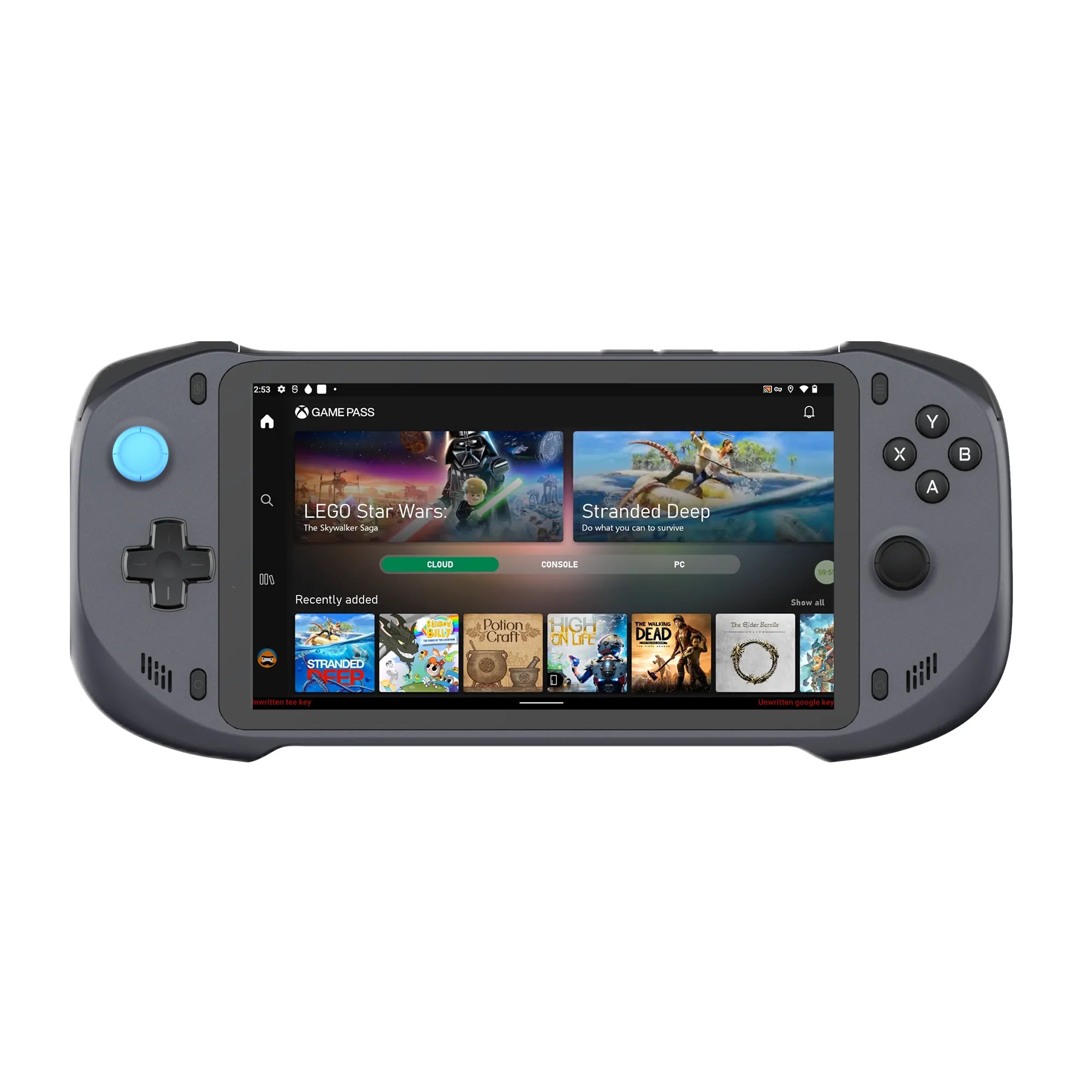 Abxylute one 64G Black with Screen protector; Remote Play Client Only XBOX/PS/STEAM and android OS.