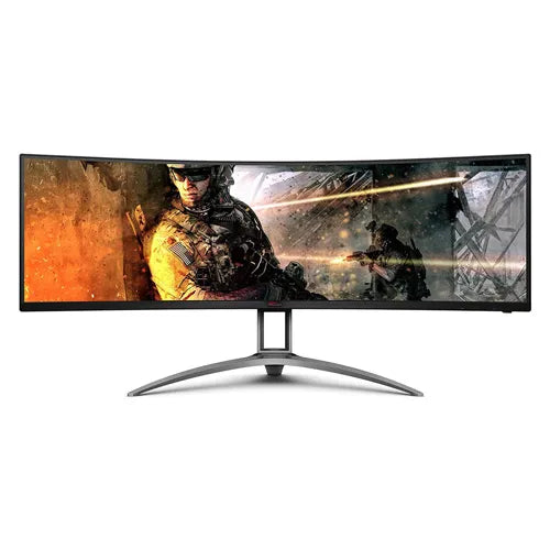 AOC AG493UCX2 AGON Gaming Monitor|Curved 49 inch|VDual QHD 5120x1440 165Hz|1ms|HDMI DP UCB-C|VESA|FreeSync Premiu|3YR Warranty