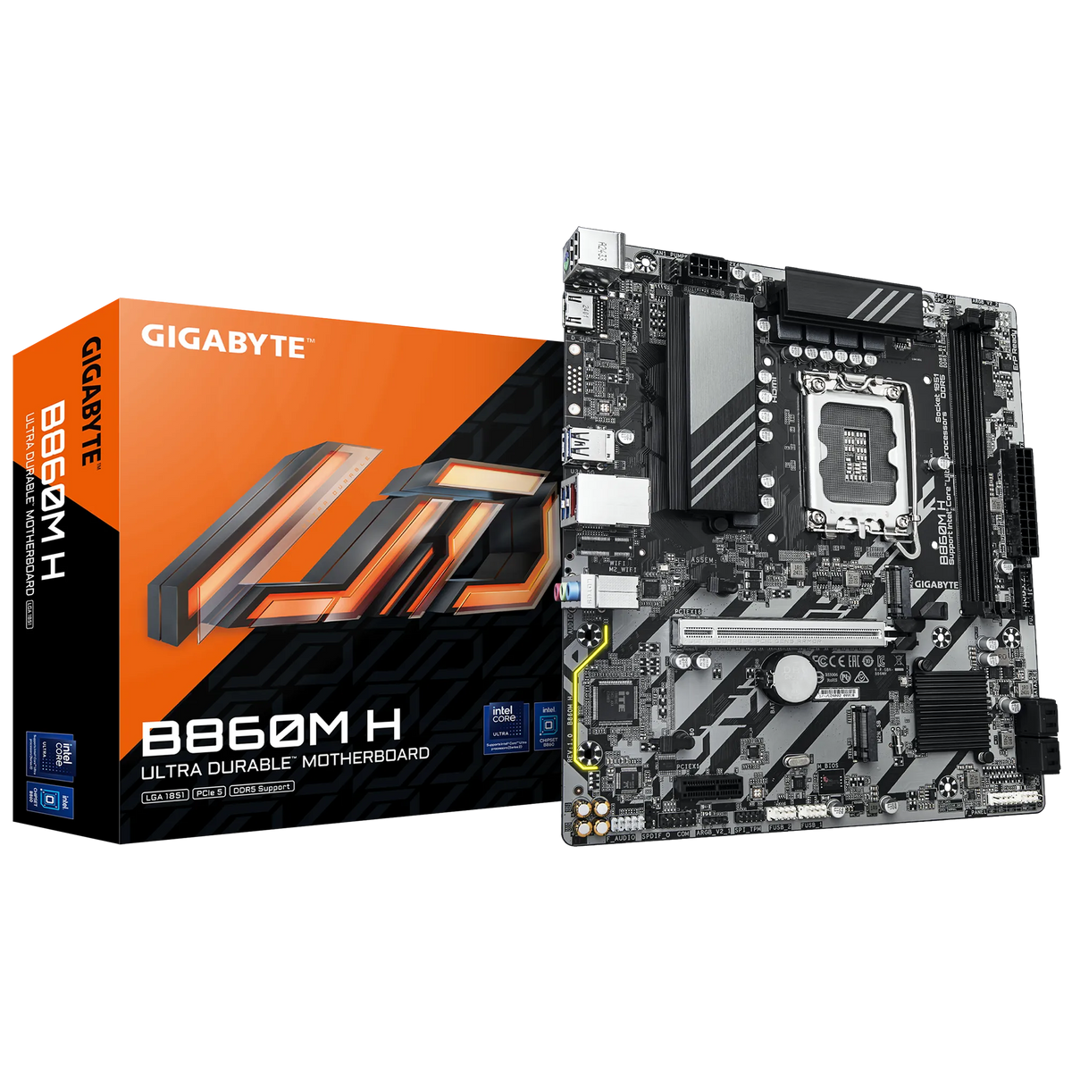 GIGABYTE Intel® B860 Chipset for LGA 1851; 2x DDR5; 2x M2; HDMI; mATX