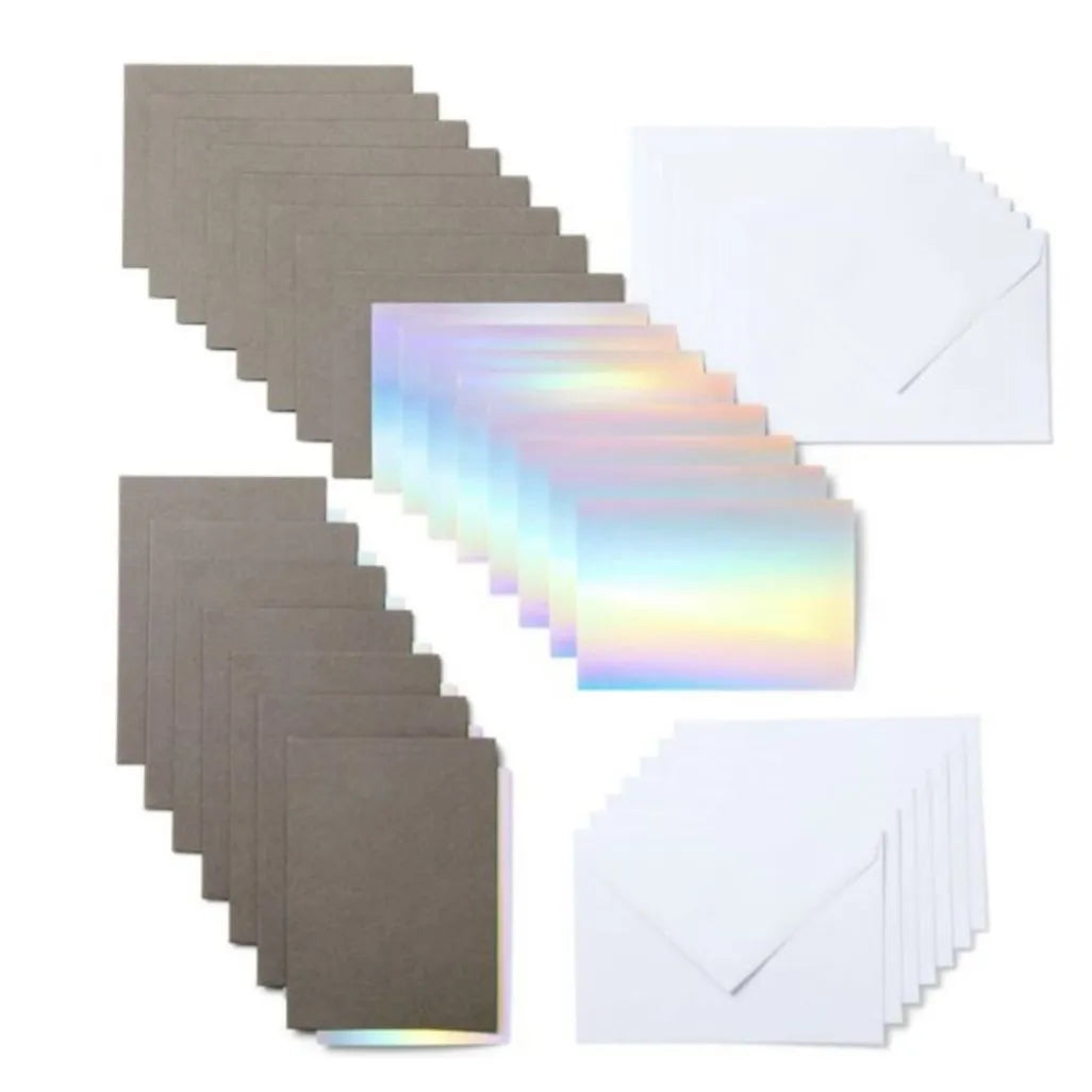 2008795 - Cricut Joy Insert Cards A1 15-pack (Gray; Silver; Holographic) 8.89x12.45cm