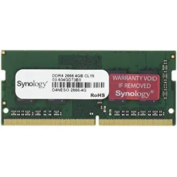 4GB DDR4 RAM Module (DDR4-2666 SO-DIMM) for: RS820RP+; RS820+; DS720+; DS420+; DS2419+; DS1819+; DVA3219; DS1618+