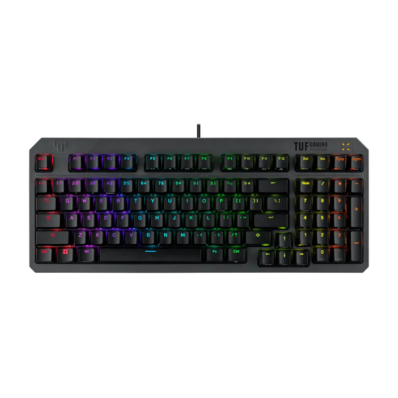 ASUS Gaming KB/Wired/USB2.0/Mechanical/RGB/96%/Aura Sync/Win11/IP57/385x153x38mm/1008g/BLK/