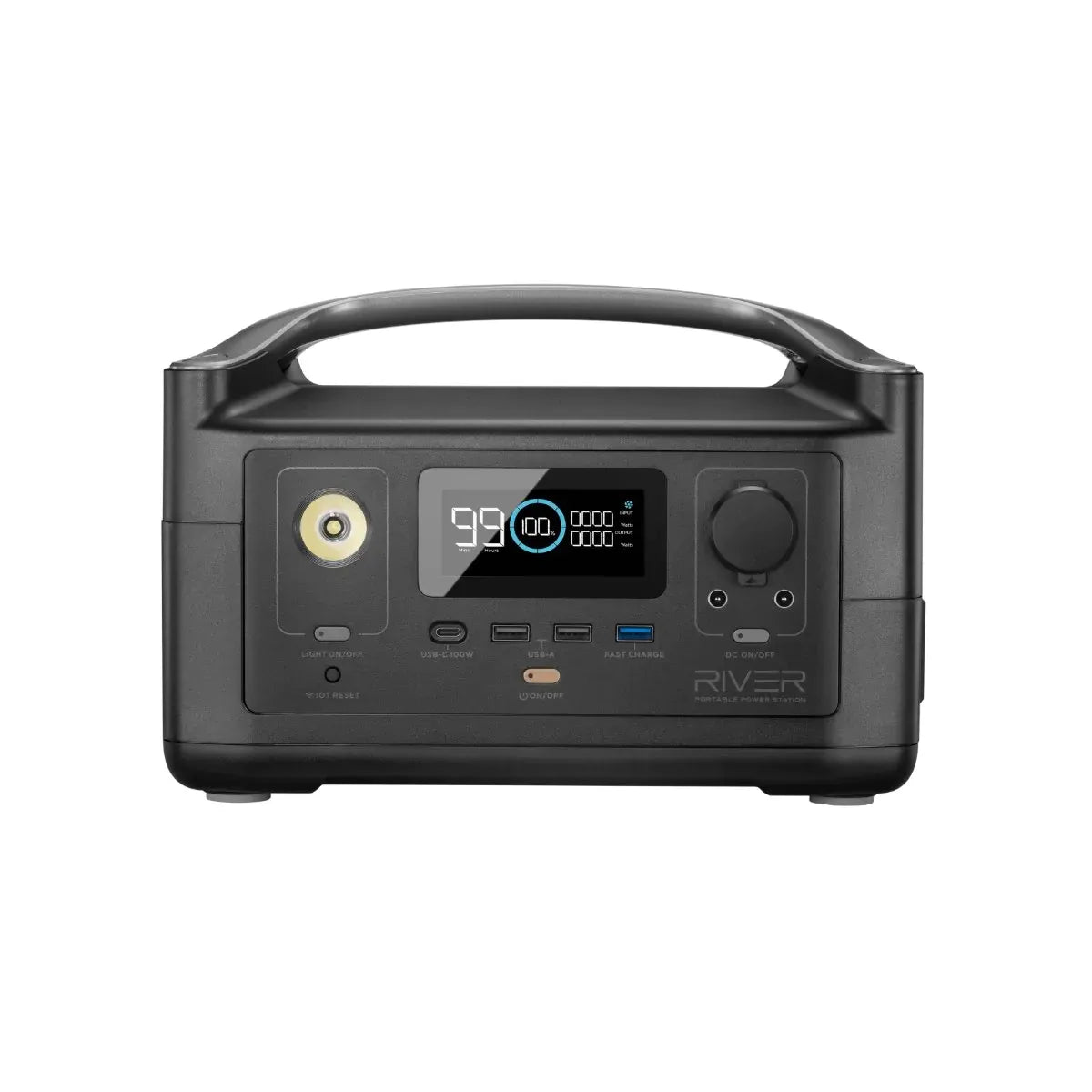 ECOFLOW RIVER 2 Portable Power Station - 256Wh LFP battery - 300W Output 110W Solar input - SA Socket
