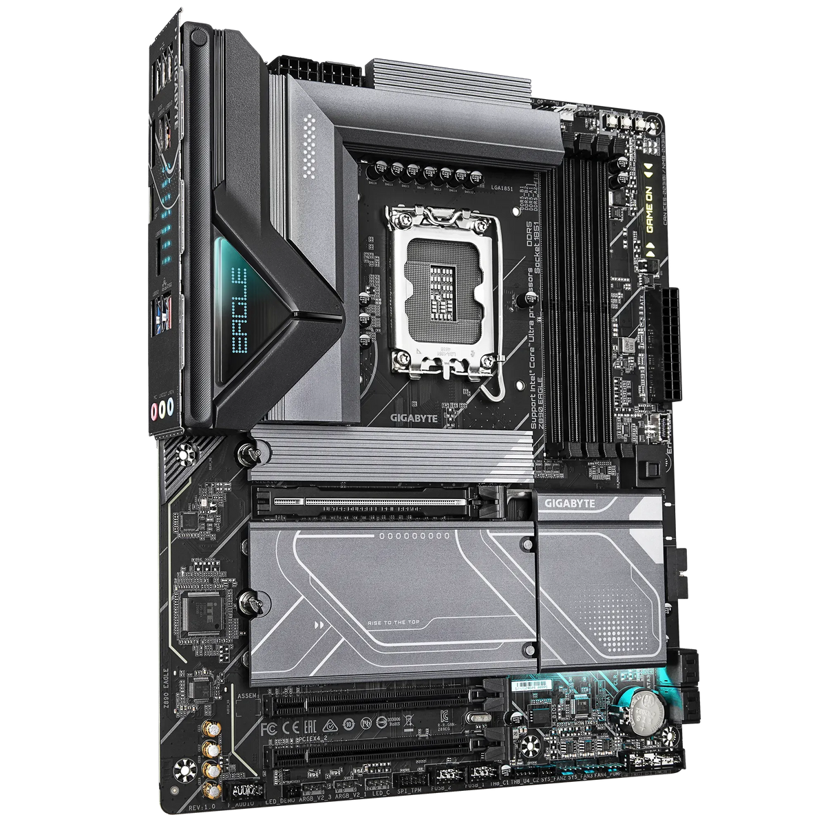 GIGABYTE Intel® Z890 Chipset for LGA 1851; 4x DDR5; 4x M2; USB4® USB Type-C®/DP; ATX.