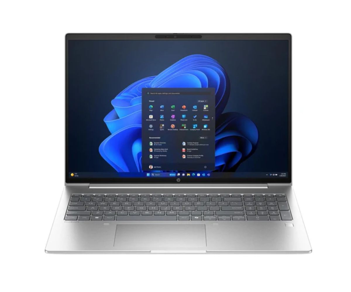 HP ProBook 4 G1i 16 inch Ultra 7 255U 16GB (1x16GB) DDR5 512GB PCIe NVMe Value 16.0 WUXGA UWVA 300 FHDC 60Hz bnt Panel Windows 11 Pro 64 Wi Fi 7 +BT 5.4 non vPro Clickpad Backlit Dual AryMic F USB2 NFOVCamera HP 3y Onsite Notebook Bundle HW Supp