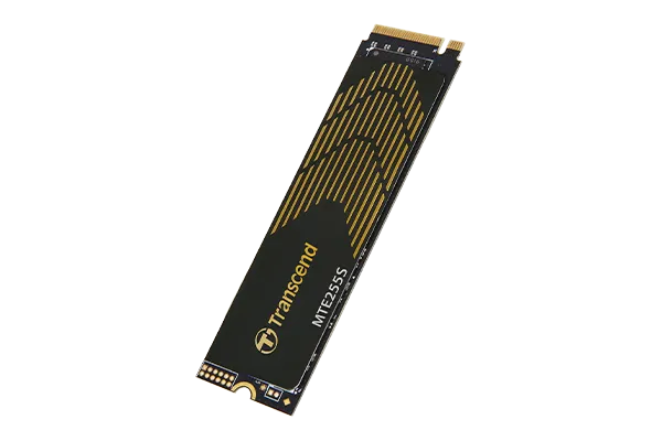 TRANSCEND 2TB MTE255S PCI-E GEN 4X4 M.2 NVMe 2280 SSD 3D NAND -7400 MB/s Read 6500 MB/s Write- Graphen Heat Spreader -1200TBW