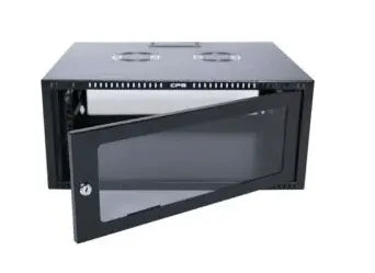 RCT Cabinet Wallmount PC 6U 600Wx450D; Glass Door;50kg load