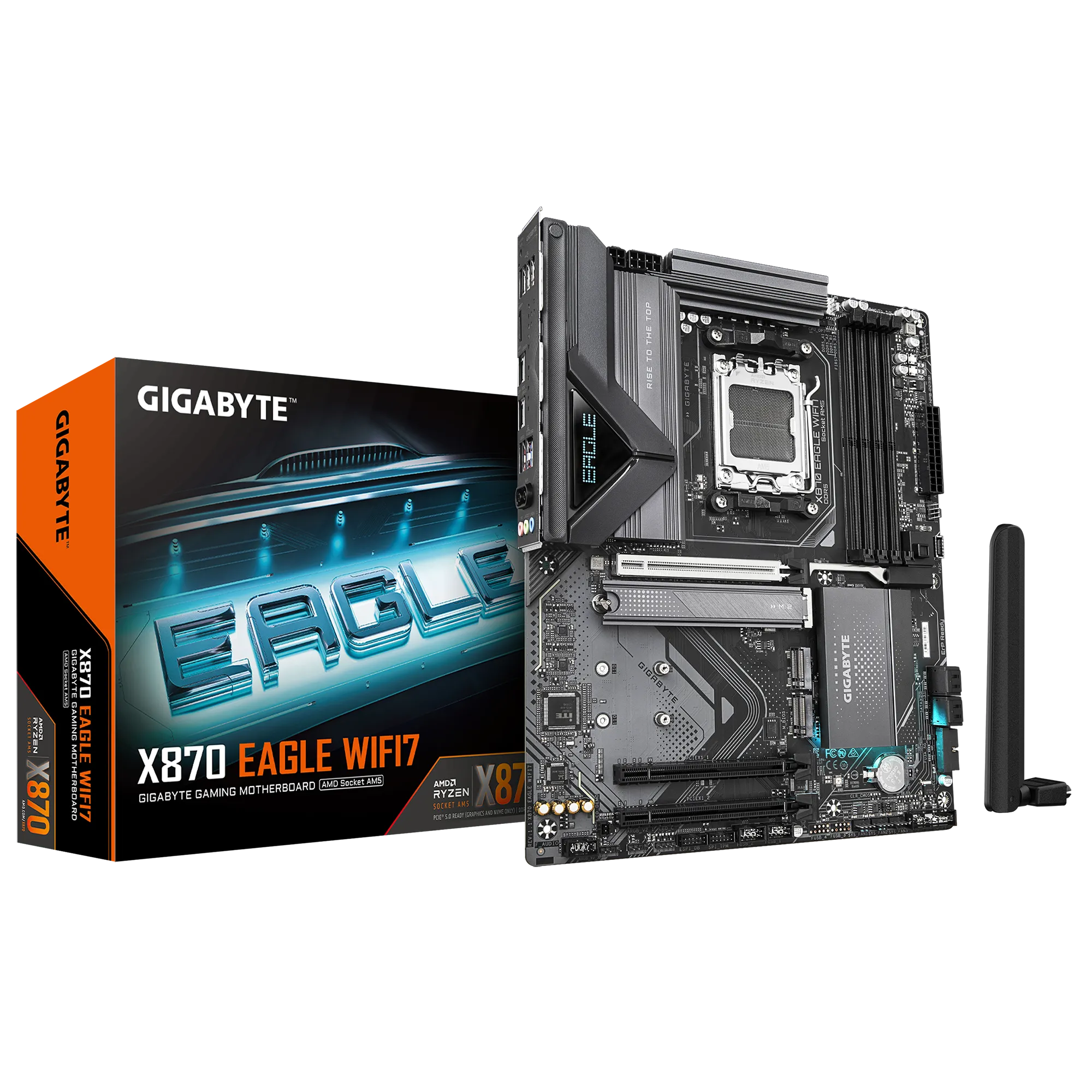 GIGABYTE AMD X870 Chipset for AMD AM5; 4x DDR5; 3x M2; HDMI/2 x USB4® USB Type-C®; ATX.