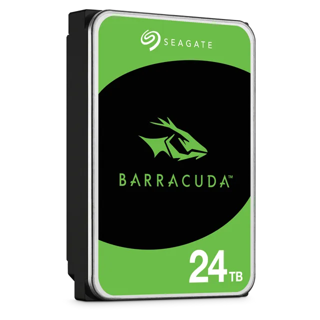 Seagate Barracuda Desktop 24TB HDD, 24 TB, 7200 RPM, 512 MB, 3.5", Serial ATA