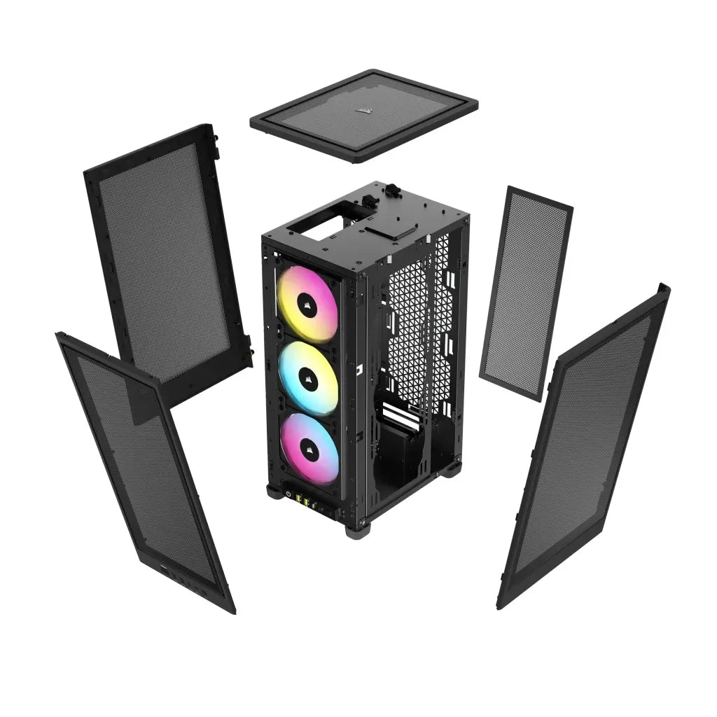 Corsair 2000D RGB AIRFLOW, Small Form Factor (SFF), PC, Black, Mini-ITX, Mesh, Multi