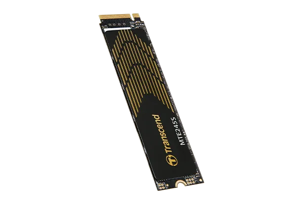 TRANSCEND 250GB MTE245S PCI-E  GEN 4X4 M.2 NVMe 2280 SSD 3D NAND - 3200 MB/s Read1800 MB/s Write - 150 TBW