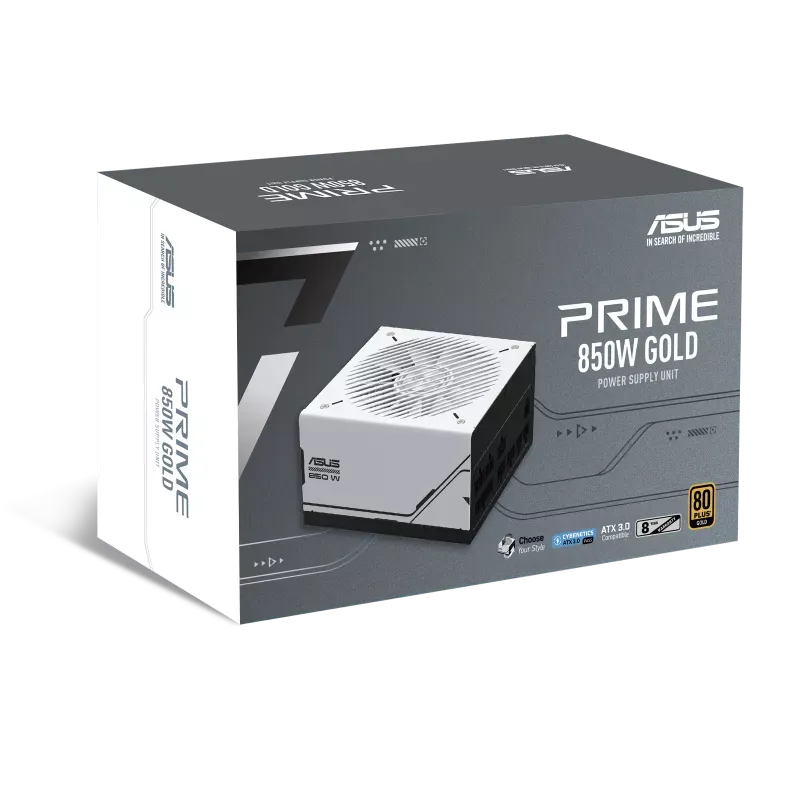 ASUS Prime 850W Gold ( AP-850G ), 850 W, 100 - 240 V, 110 W, 846 W, 110 W, 3.6 W