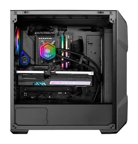 Cooler Master TD500 MAX, Full Tower, PC, Black, ATX, micro ATX, Mini-ITX, Plastic, Steel, Tempered glass, Multi