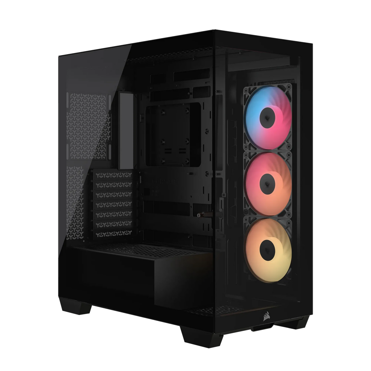 3500X RS-R ARGB Tempered Glass Mid-Tower PC Case; Black