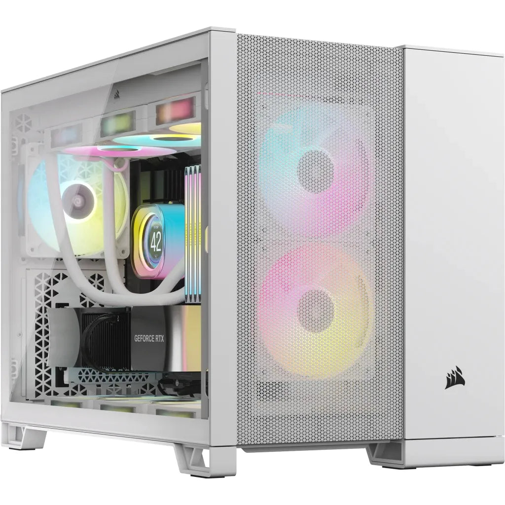 Corsair 2500D AIRFLOW, Midi Tower, PC, White, ATX, 18 cm, 40 cm