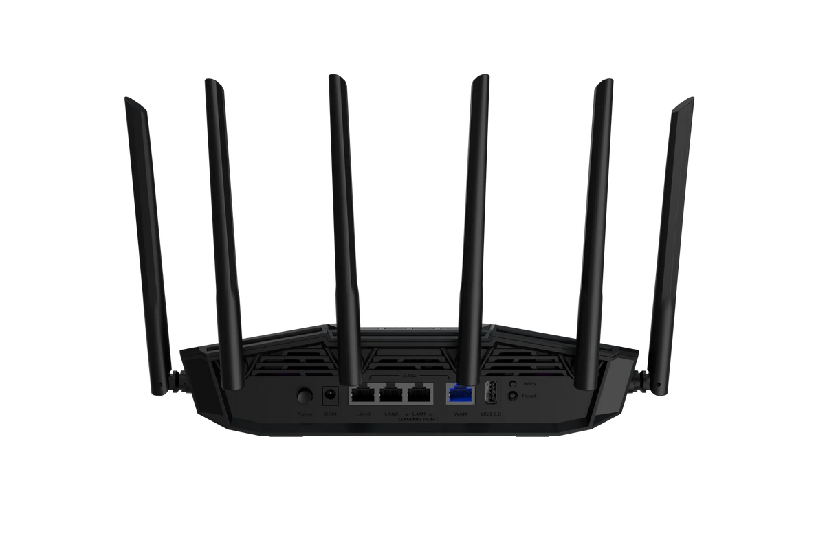 ASUS ROUTER/WiFi 7/Gaming/688+5764Mbps/2.4GHz2x2/5GHz4x4/1xWAN/3xLAN/1xUSB/AiMesh/AiProtection/VPN/Instant Guard/