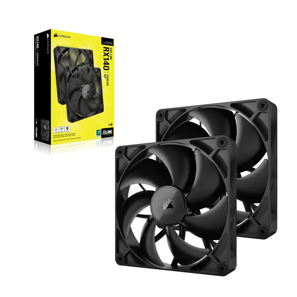 Corsair iCUE LINK RX140, Fan, 14 cm, 300 RPM, 1700 RPM, 36 dB, 95.7 cfm