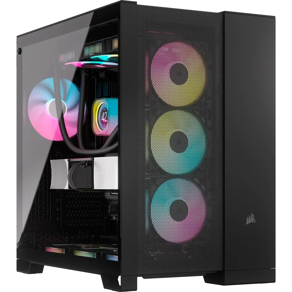 Corsair 6500X, Midi Tower, PC, Black, ATX, 19 cm, 40 cm