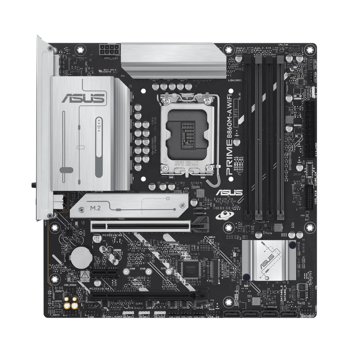 ASUS Motherboard/mATX/LGA1851/4xDDR5/Max.256GB/2xM.2/4xSATA/1xPCIe5*16/1xPCIe4*16/1xPCIe4*1/1xHDMI/2xDP/RAID