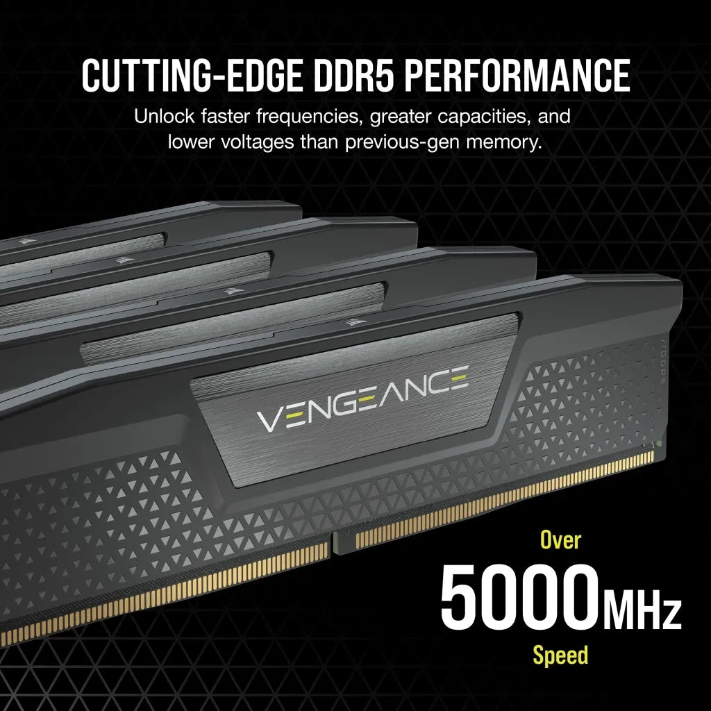 Corsair Vengeance CMK32GX5M2E6000Z36, 32 GB, 2 x 16 GB, DDR5, 4800 MHz, 288-pin DIMM