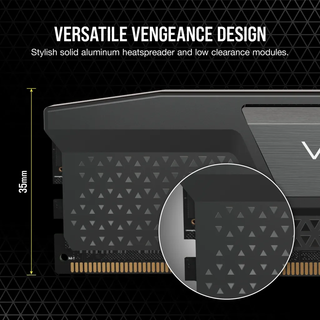 Corsair Vengeance CMK32GX5M2E6000Z36, 32 GB, 2 x 16 GB, DDR5, 4800 MHz, 288-pin DIMM