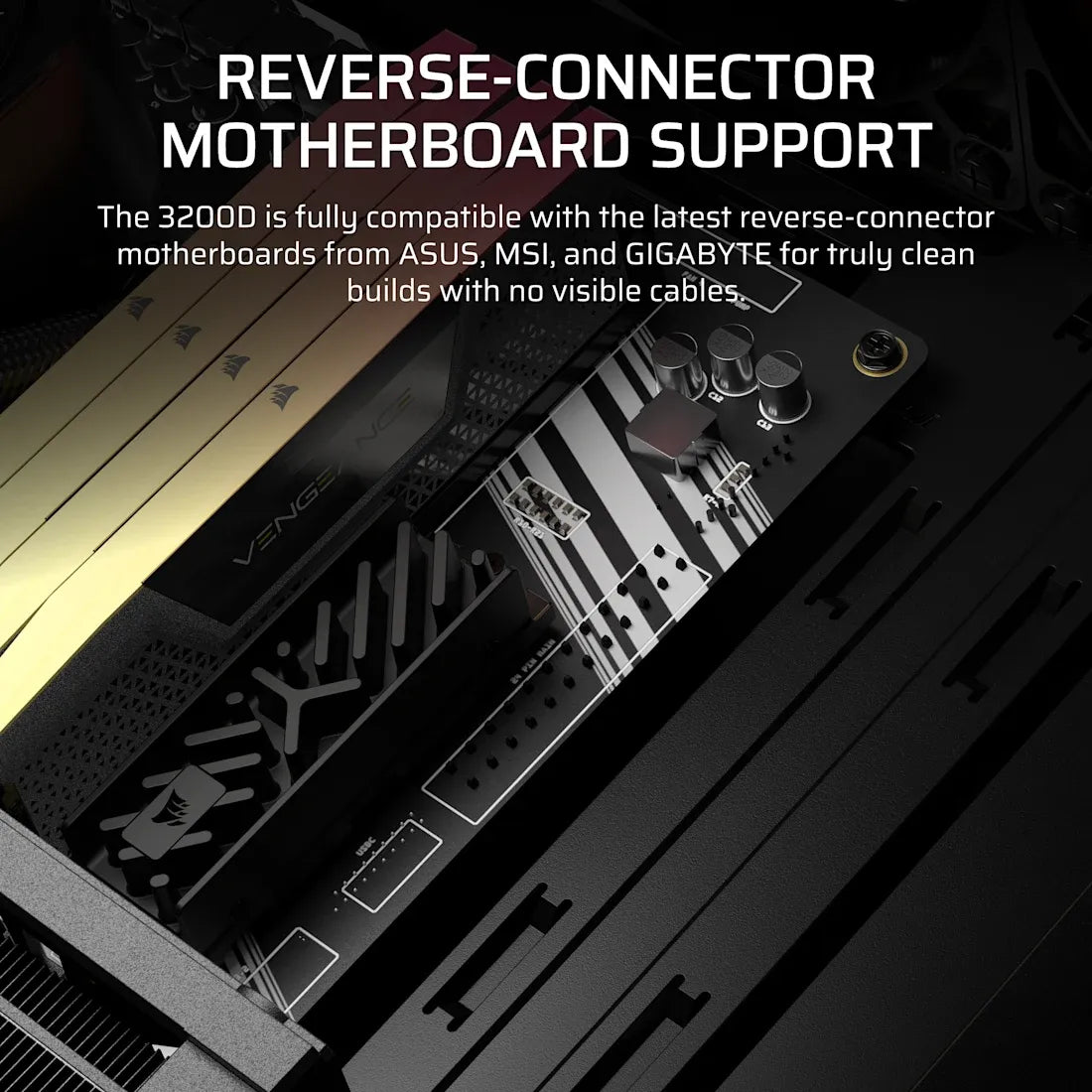 3200D RS Mid-Tower PC Case; 3x RS120 fans incl - Smoke.