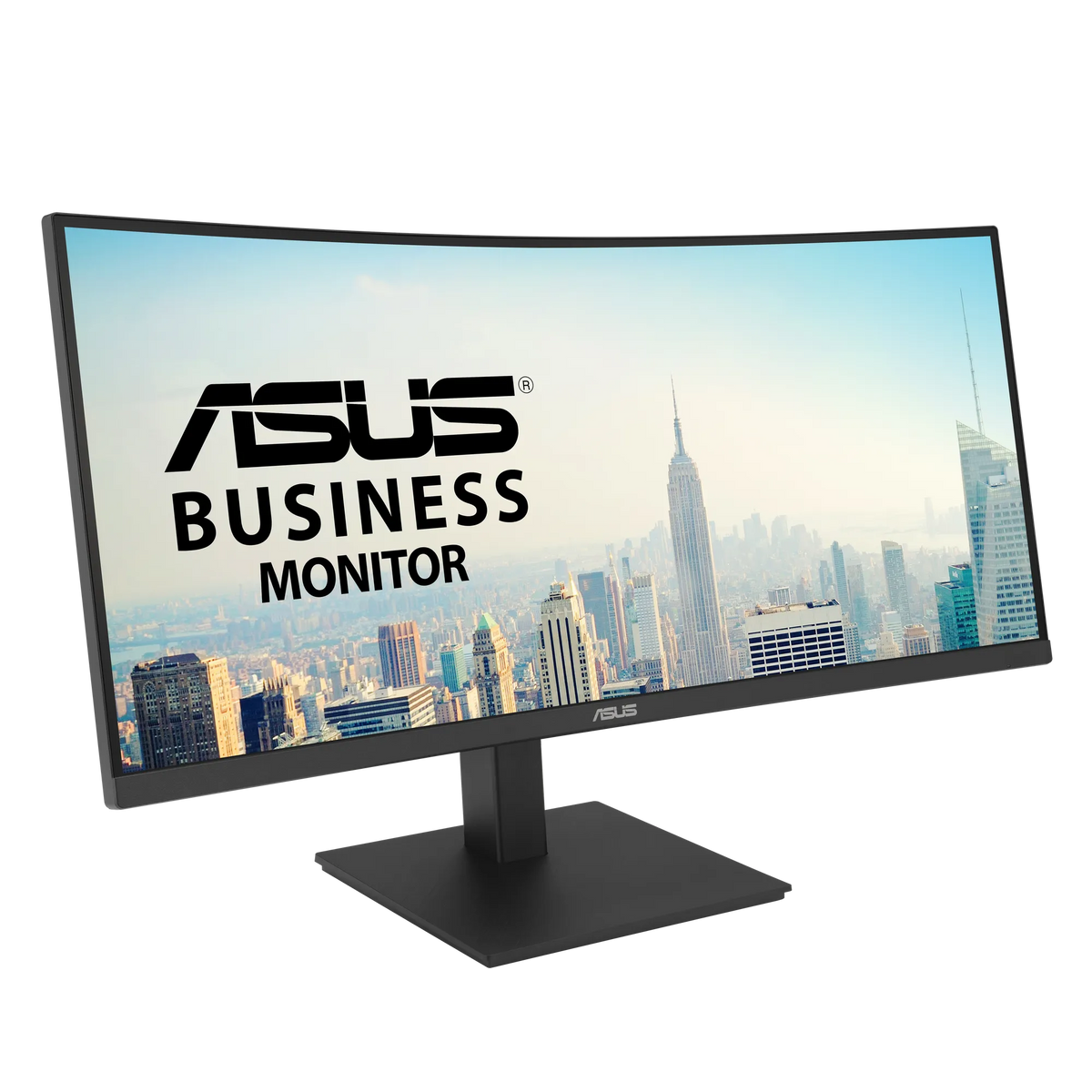 ASUS VA34VCPSR Docking Monitor – 34 inch; WQHD (3440x1440); 1500R Curvature; Frameless; USB-C PD 96W; RJ45; USB hub; Low Blue Li