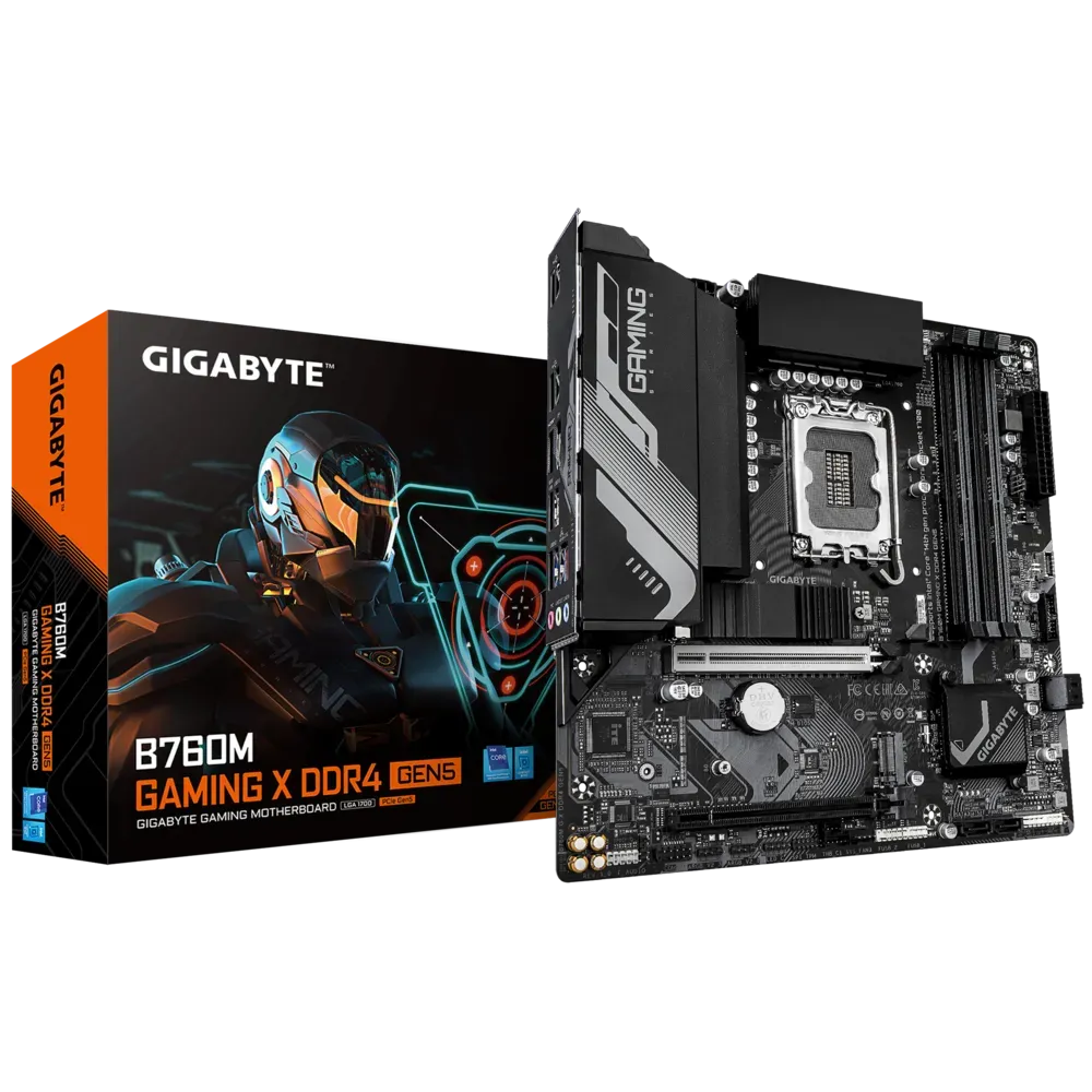 GIGABYTE Intel® B760 Chipset for LGA 1700; 4x DDR5; 2x M2; HDMI/DP; mATX