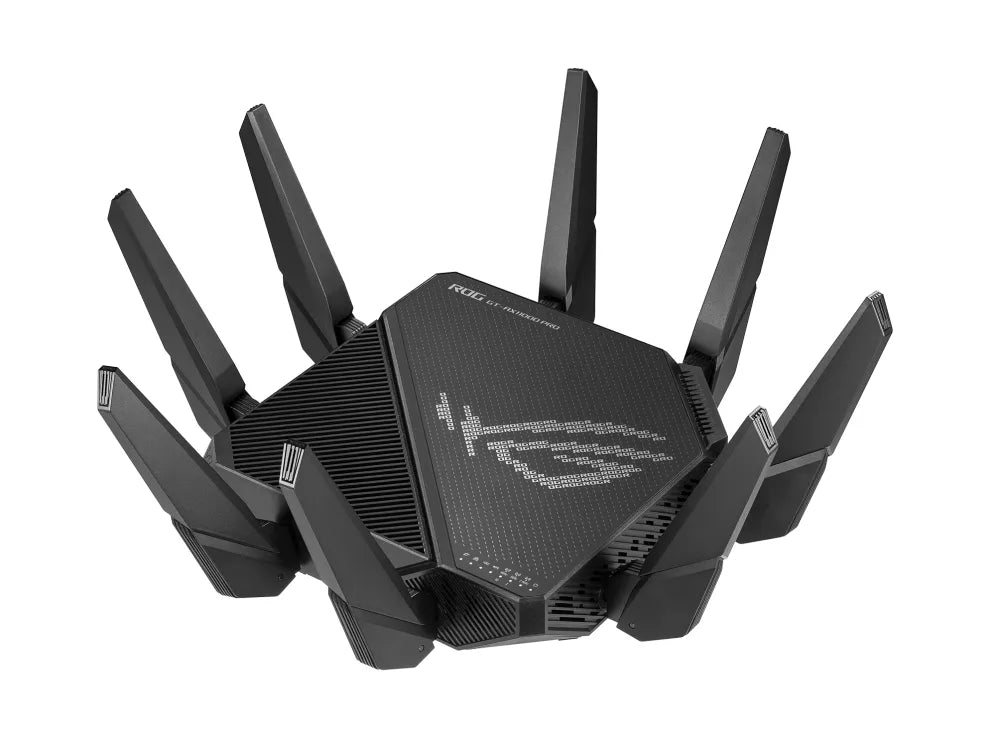 ASUS ROG Rapture GT-AX11000 Pro, Wi-Fi 6 (802.11ax), Tri-band (2.4 GHz / 5 GHz / 5 GHz), Ethernet LAN, Black, Tabletop router