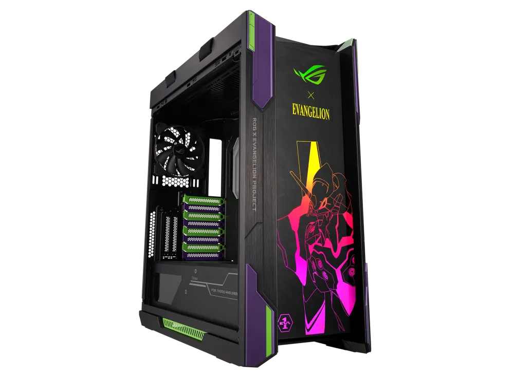 ASUS GX601 ROG STRIX HELIOS EVA, Midi Tower, PC, Black, ATX, EATX, micro ATX, Mini-ITX, Aluminium, Tempered glass, Gaming