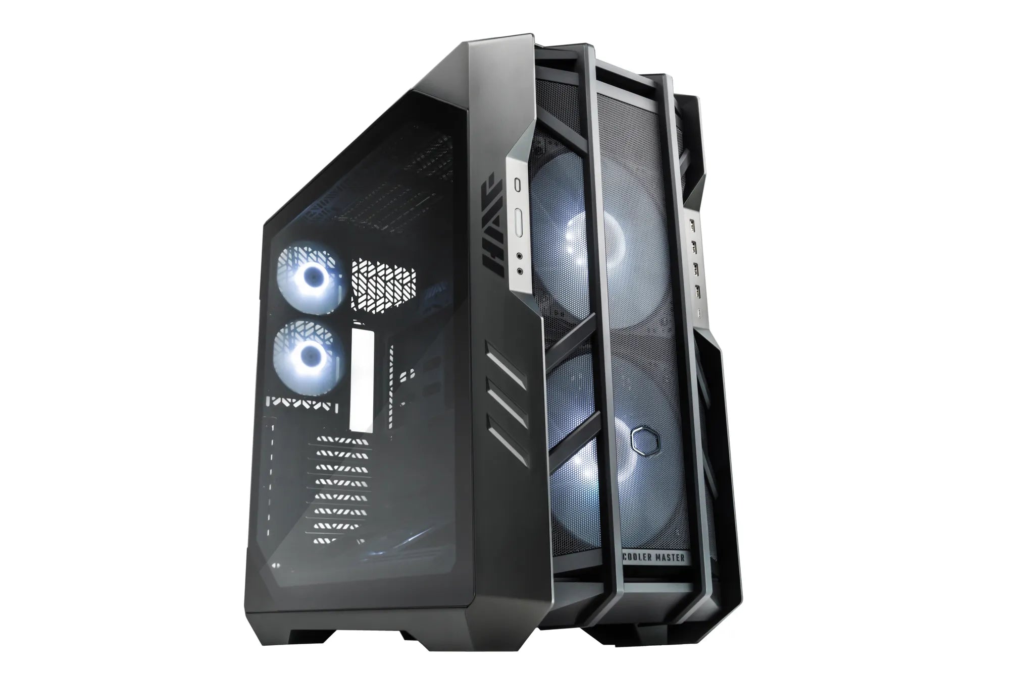 Cooler Master HAF The Berserker, Full Tower, PC, Grey, Titanium, ATX, EATX, micro ATX, Mini-ITX, SSI CEB, SSI EEB, Plastic, Steel, Tempered glass, Multi