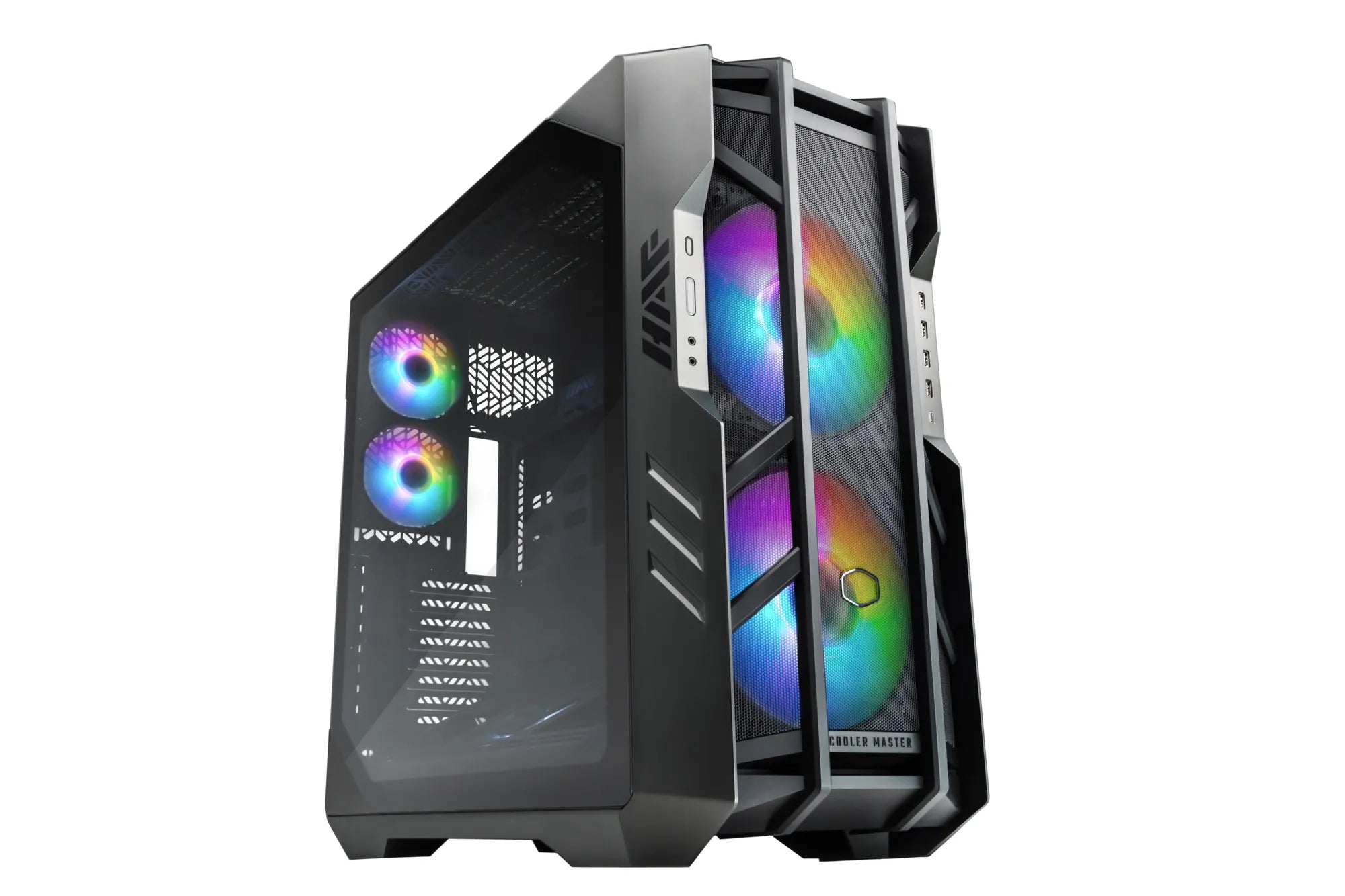 Cooler Master HAF The Berserker, Full Tower, PC, Grey, Titanium, ATX, EATX, micro ATX, Mini-ITX, SSI CEB, SSI EEB, Plastic, Steel, Tempered glass, Multi