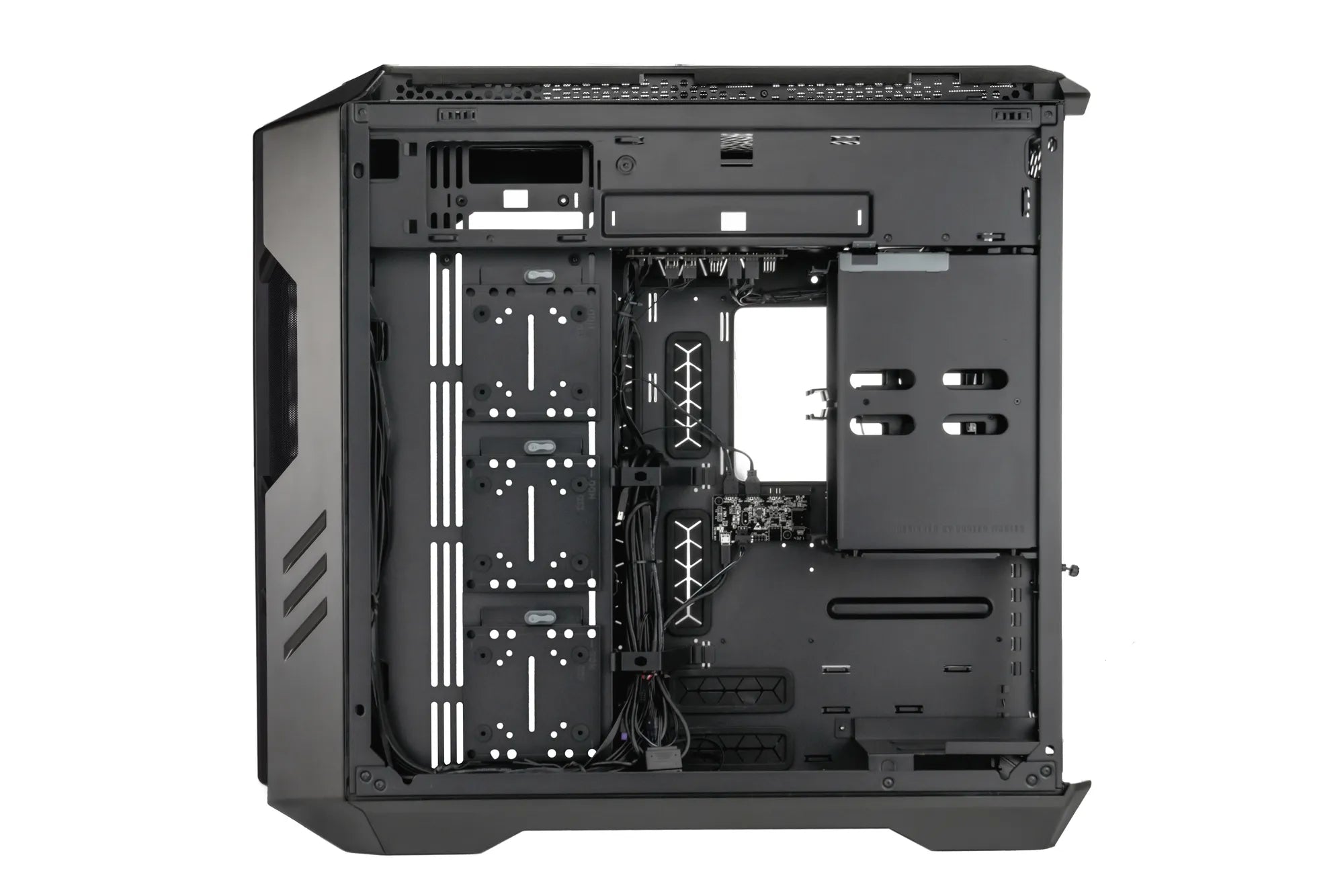 Cooler Master HAF The Berserker, Full Tower, PC, Grey, Titanium, ATX, EATX, micro ATX, Mini-ITX, SSI CEB, SSI EEB, Plastic, Steel, Tempered glass, Multi