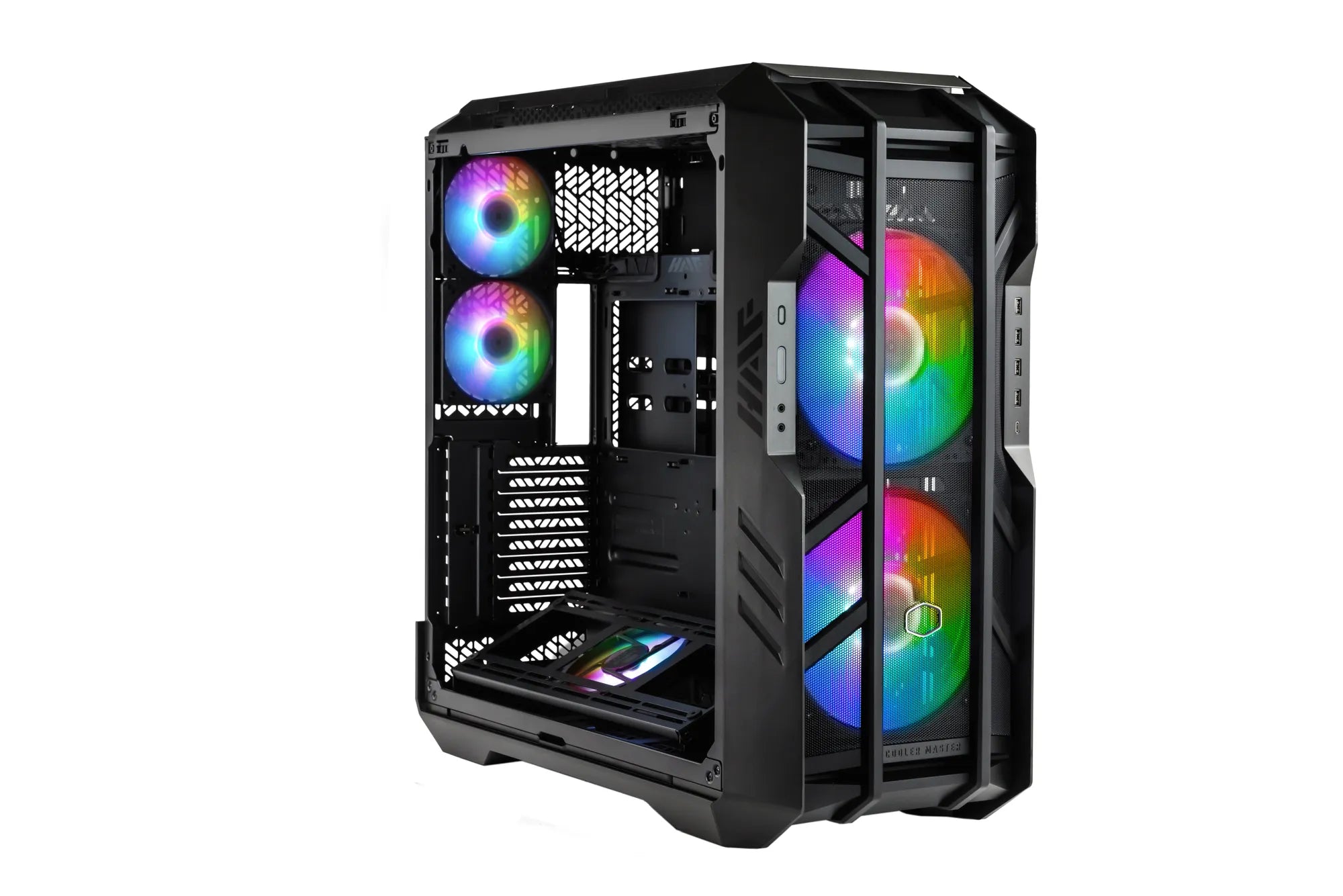 Cooler Master HAF The Berserker, Full Tower, PC, Grey, Titanium, ATX, EATX, micro ATX, Mini-ITX, SSI CEB, SSI EEB, Plastic, Steel, Tempered glass, Multi