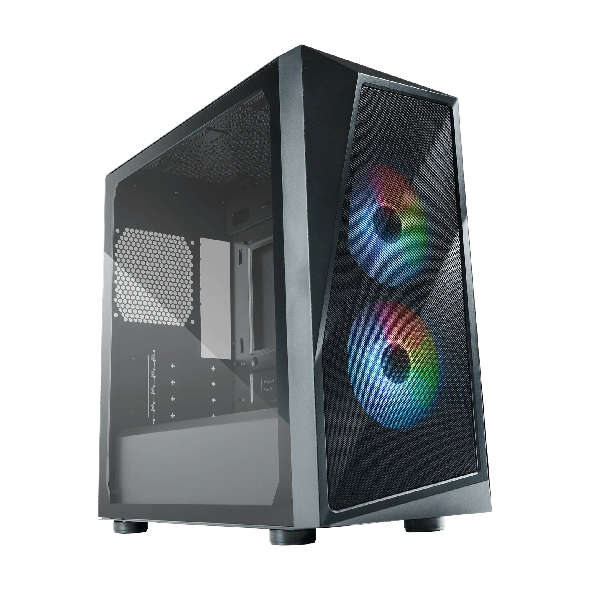 Cooler Master CMP 320, Mini Tower, PC, Black, micro ATX, Mini-ITX, Plastic, Steel, Tempered glass, Multi