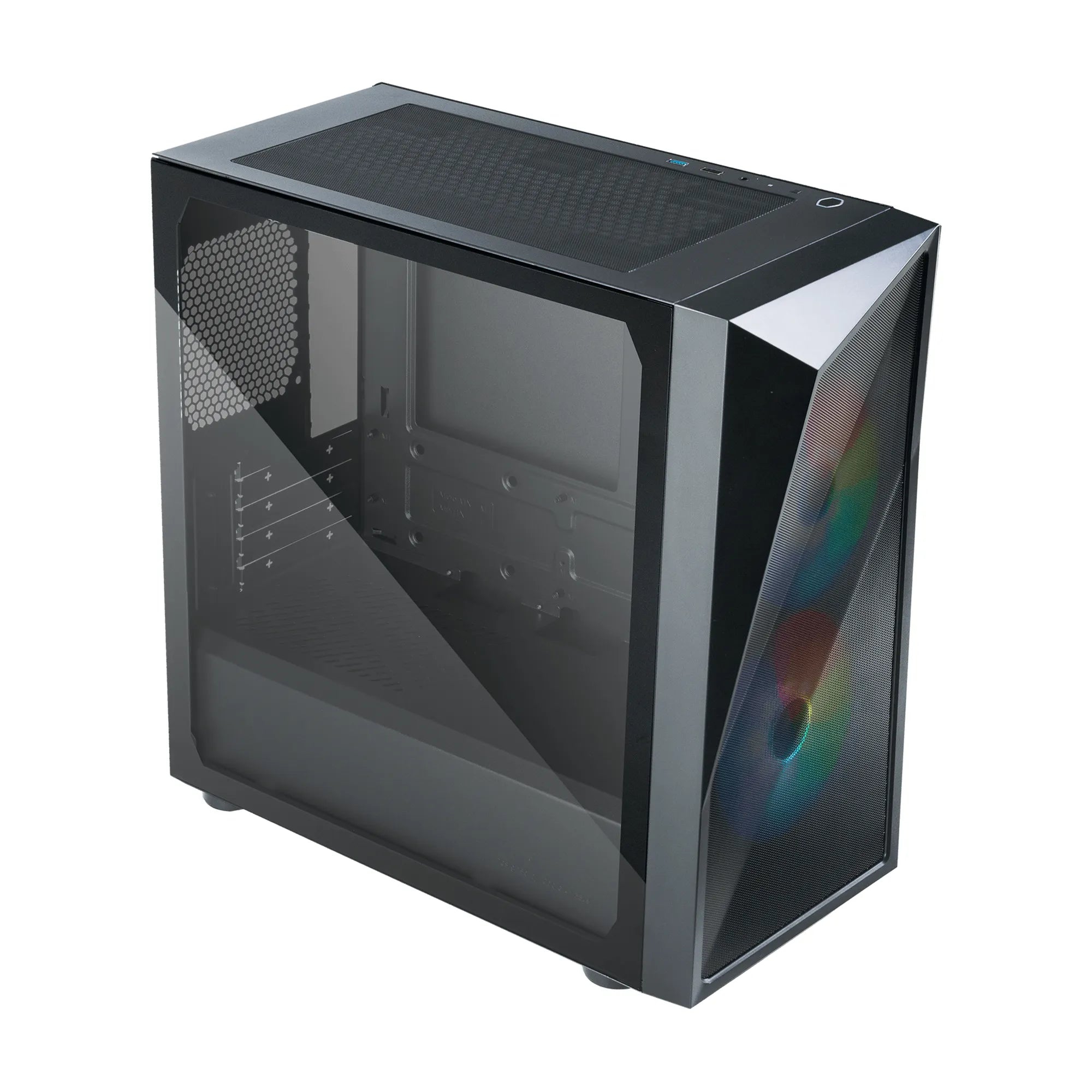 Cooler Master CMP 320, Mini Tower, PC, Black, micro ATX, Mini-ITX, Plastic, Steel, Tempered glass, Multi