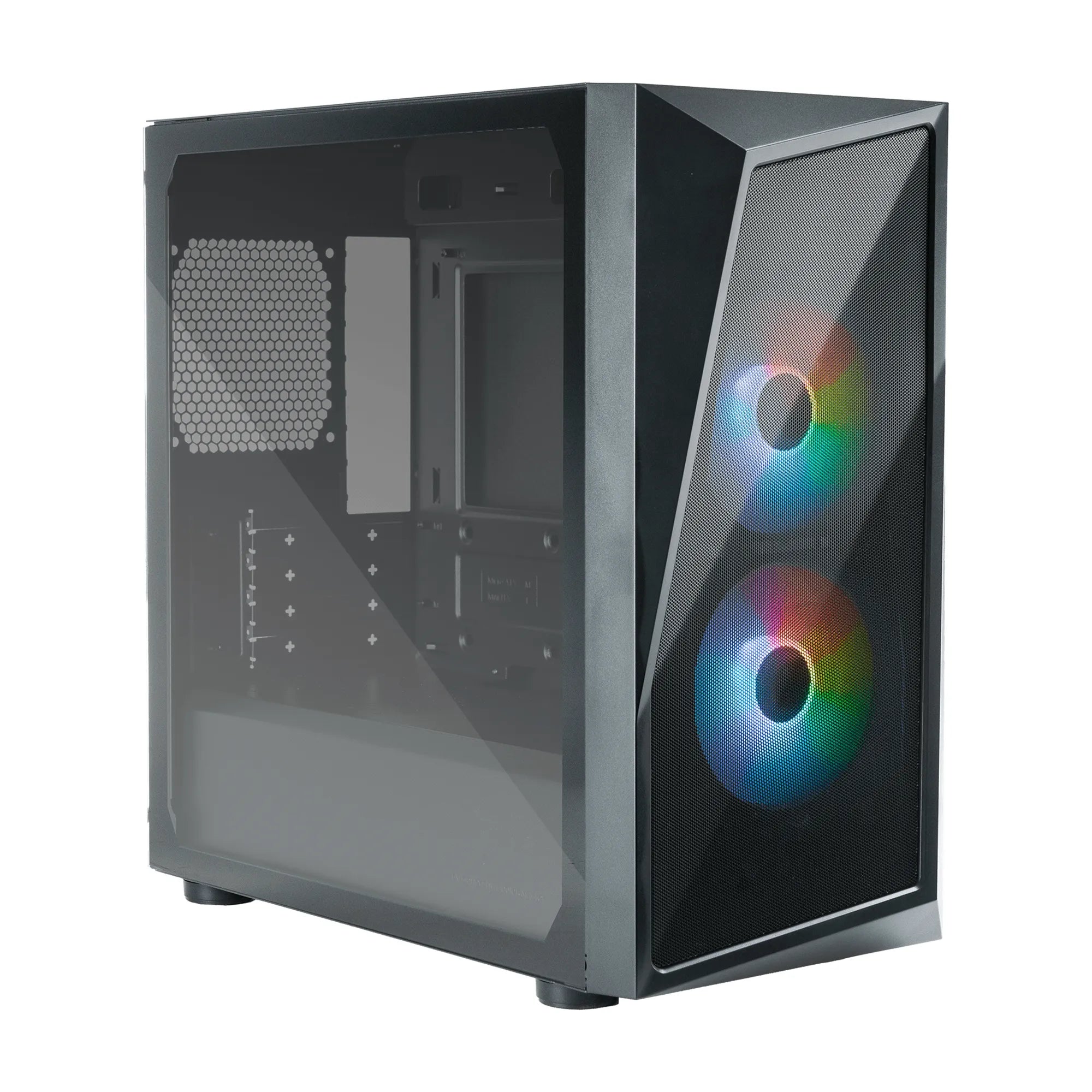 Cooler Master CMP 320, Mini Tower, PC, Black, micro ATX, Mini-ITX, Plastic, Steel, Tempered glass, Multi