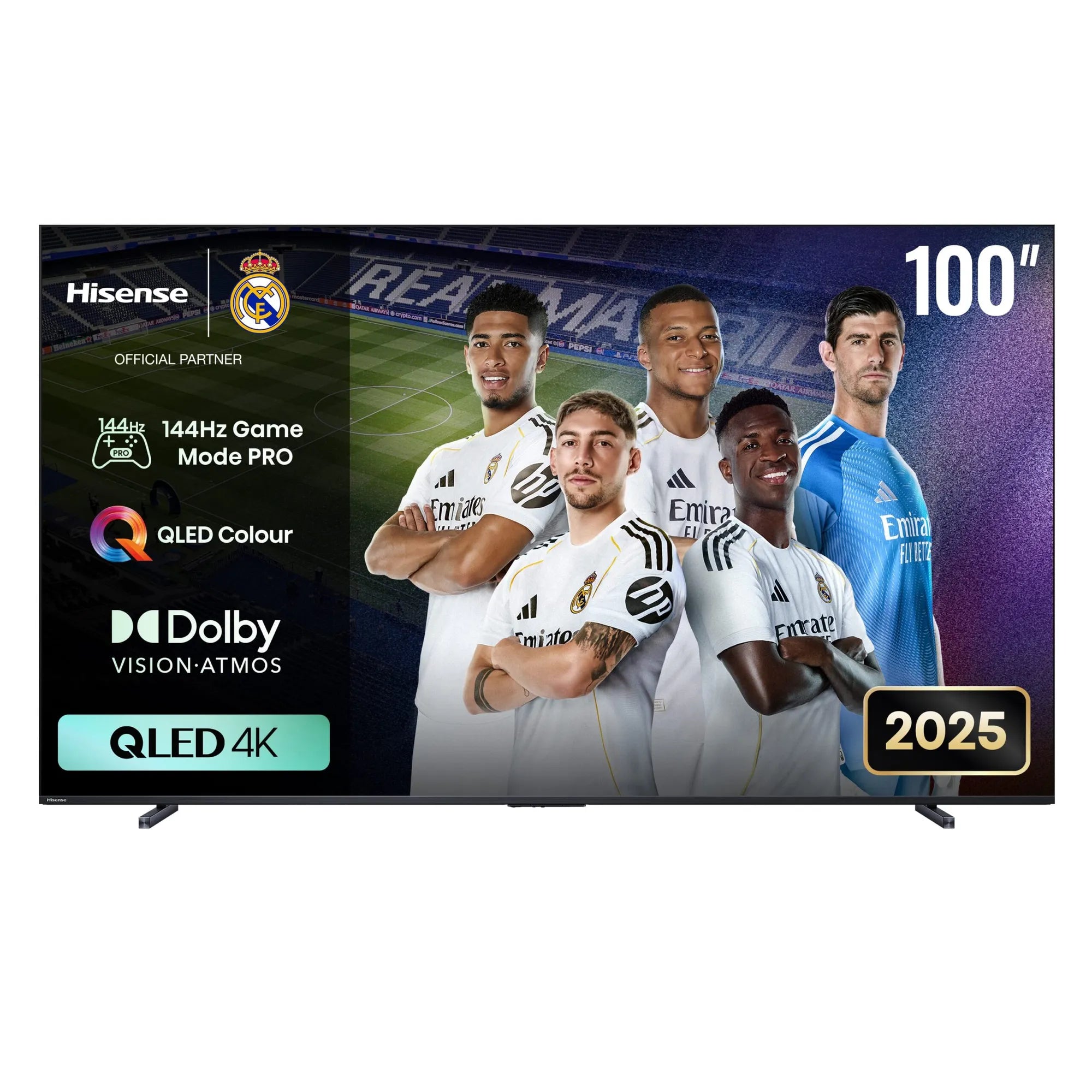 HISENSE LEDN100Q7Q 100'' QLED 144hz 4k Smart 144Hz VRR Game Mode PRO