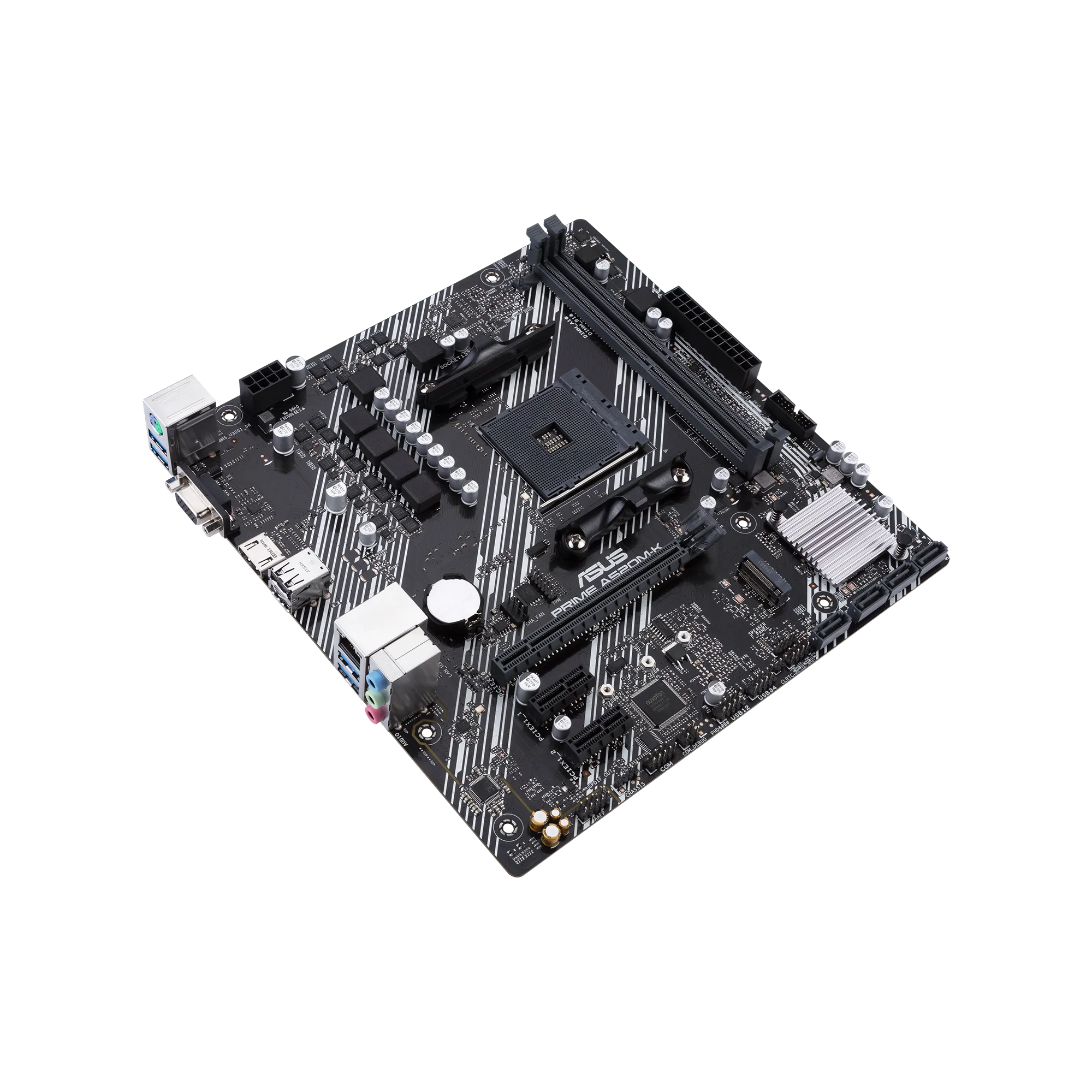 ASUS PRIME A520M-K, AMD, Socket AM4, AMD Ryzen™ 3, AMD Ryzen™ 5, AMD Ryzen™ 7, Socket AM4, DDR4-SDRAM, 64 GB