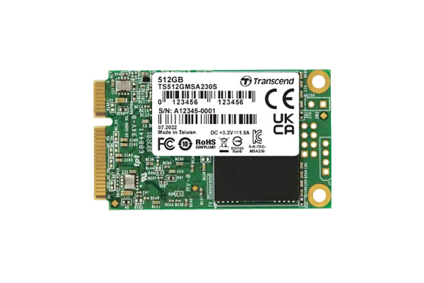 Transcend MSATA 230S, 512 GB, mSATA